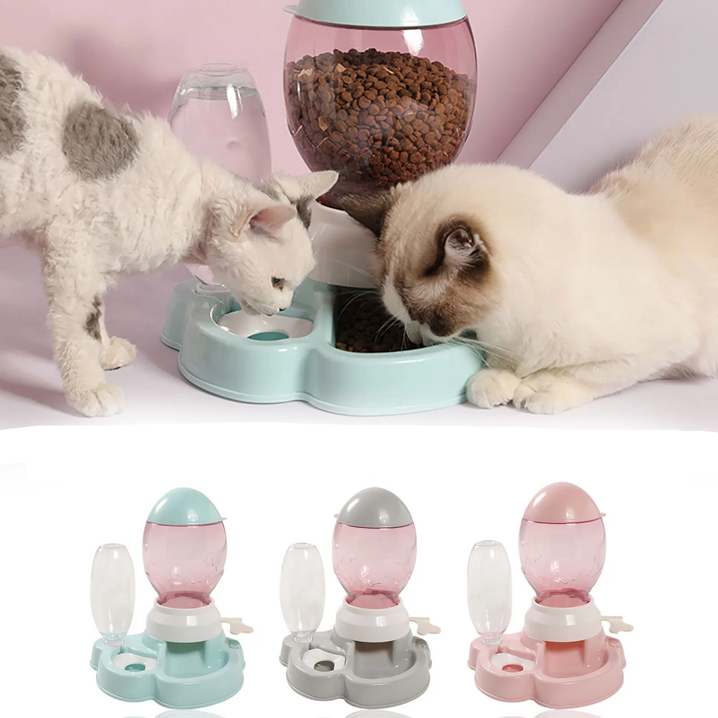 Comedouro & Bebedouro Automático com Alavanca Mameg