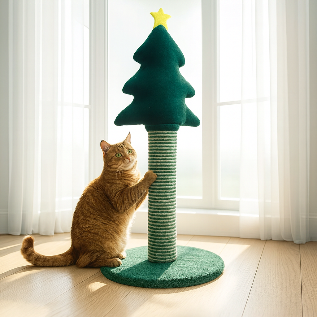 Arranhador Gato Árvore de Natal