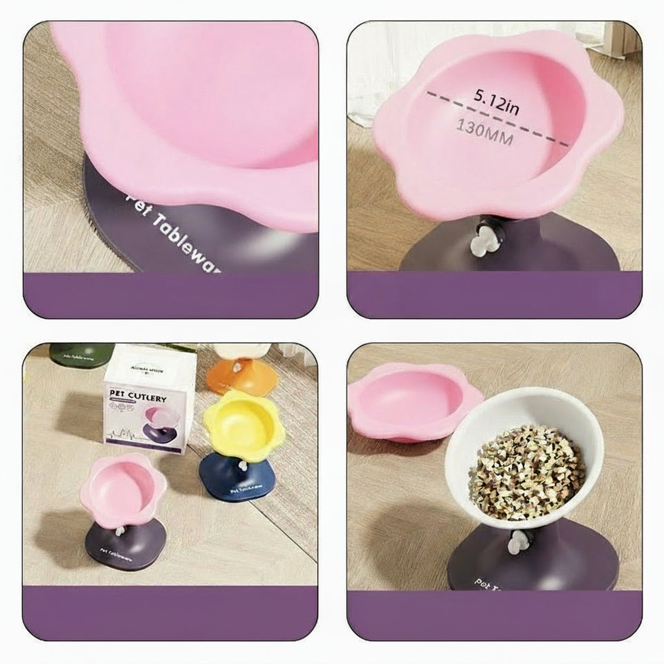 Comedouro Elevado Ajustável Pet Tower Bowl