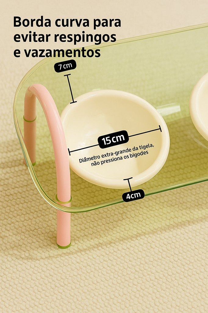 Tigela Dupla Pet Bowl Supreme