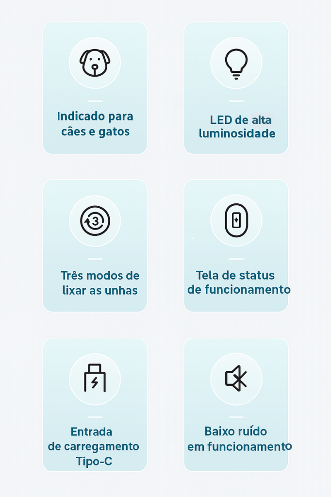 Aparador e Lixador 2 em 1 Pet Pelos Display LED Suprime