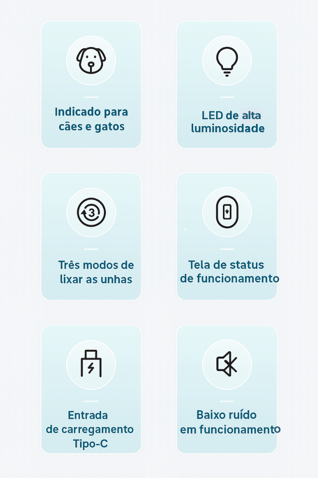 Aparador e Lixador 2 em 1 Pet Pelos Display LED Suprime