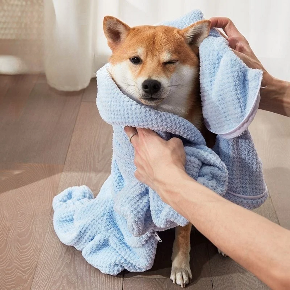 Toalha/Roupão de Banho Pet Absorvente Gare