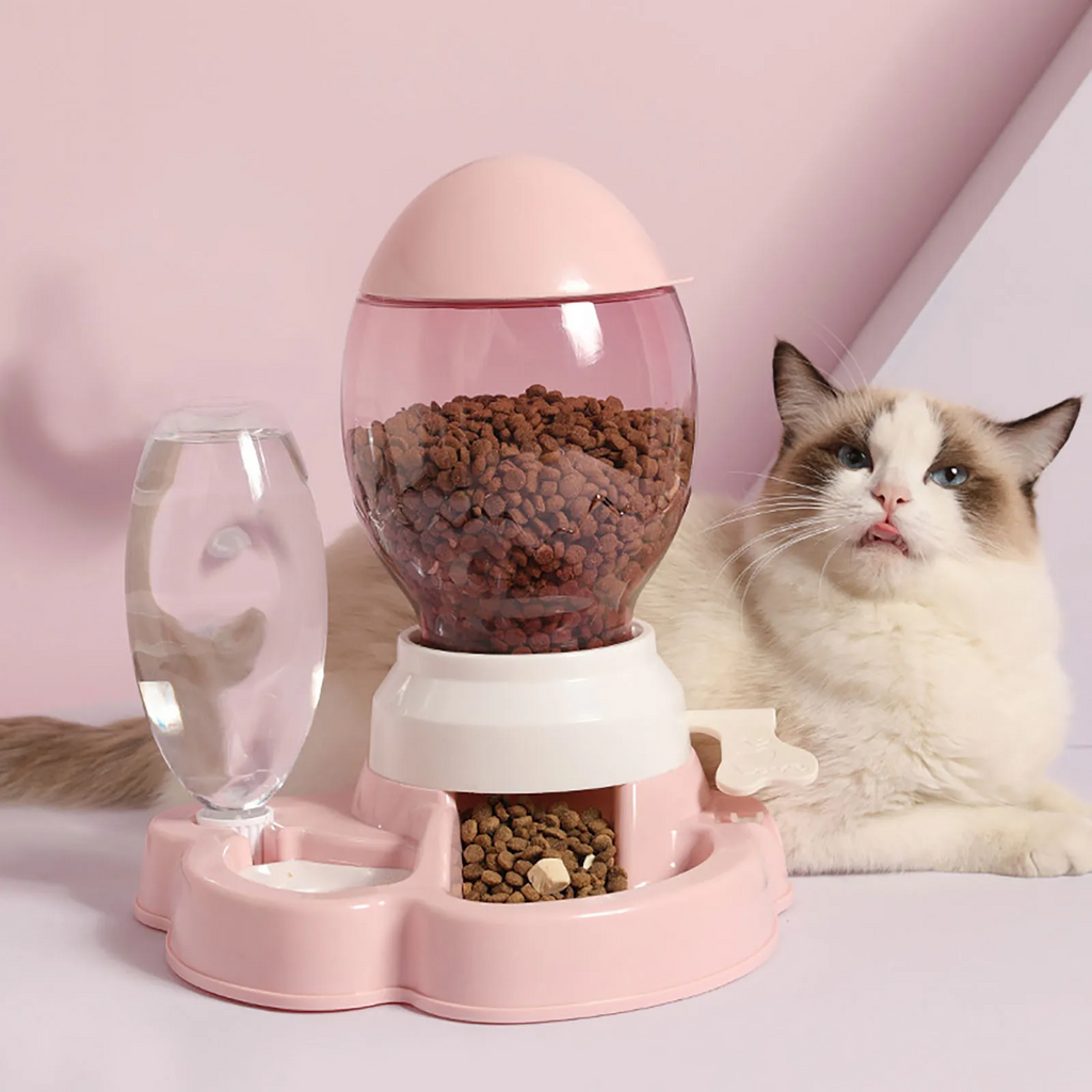 Comedouro & Bebedouro Automático com Alavanca Mameg