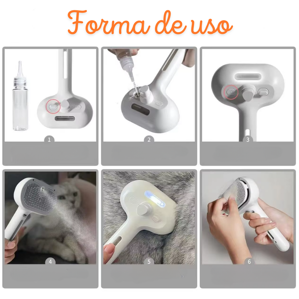 Escova Remove Pelos Pet Autolimpante Spray Dimit – Casa Pet Loja Escova Remove Pelos Pet Autolimpante Spray Dimit – Casa Pet Loja