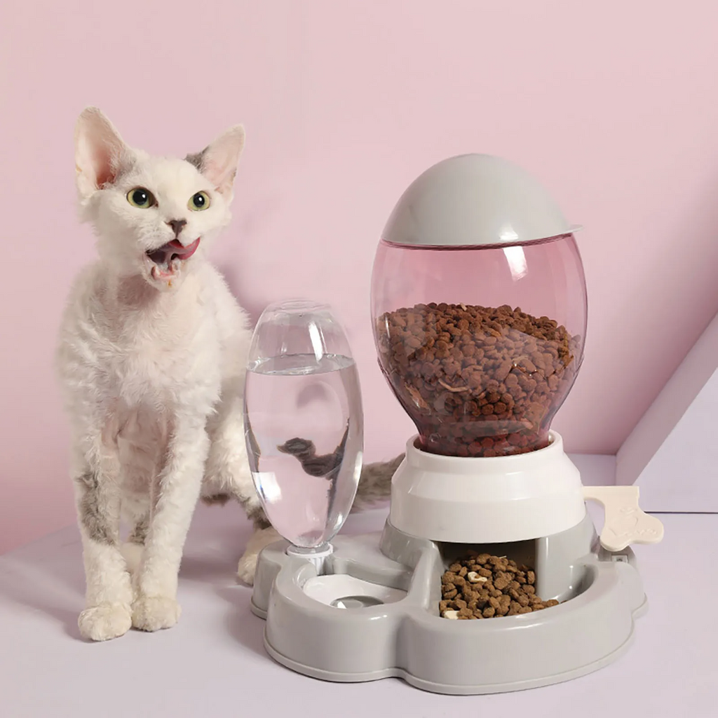 Comedouro & Bebedouro Automático com Alavanca Mameg