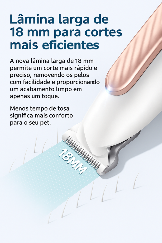 Aparador de Pelos com LED Pet Fox