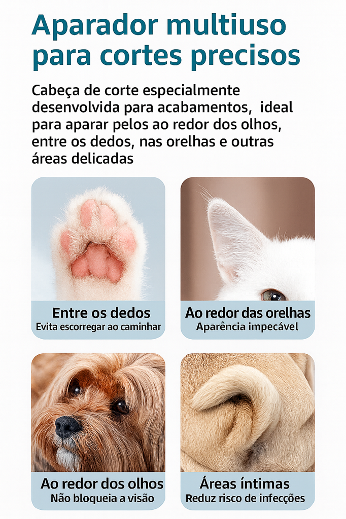 Aparador de Pelos com LED Pet Fox