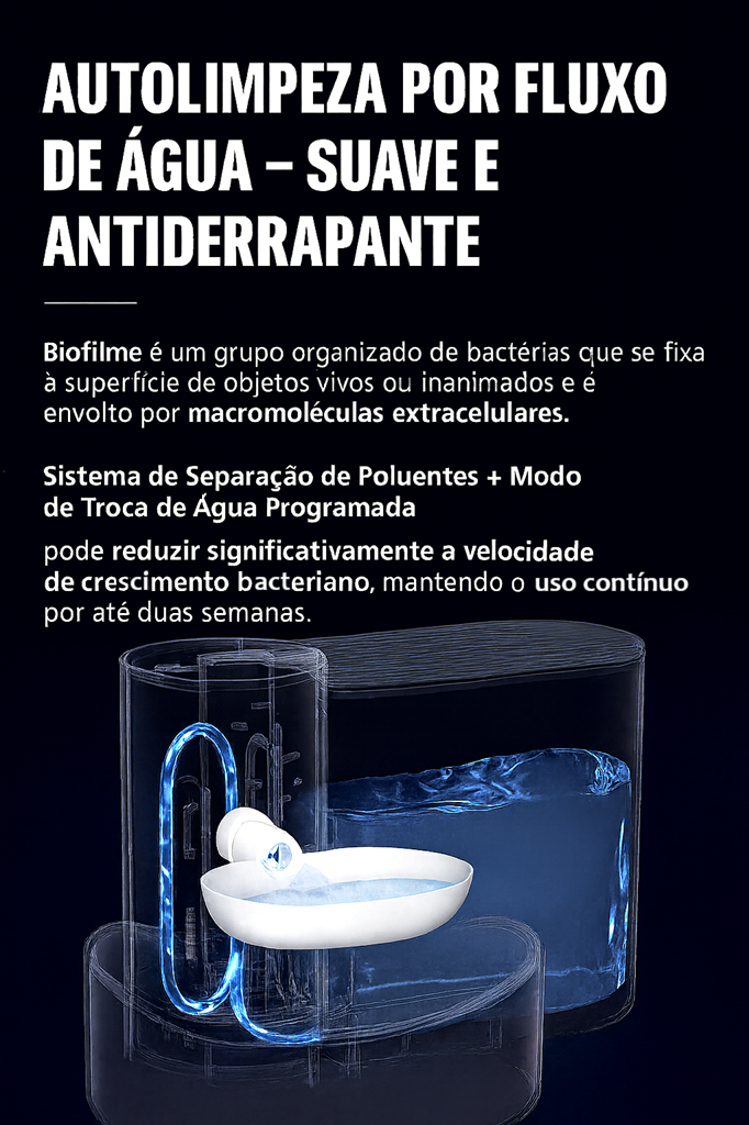 Bebedouro Pet Automático Inteligente Auqua Fresh