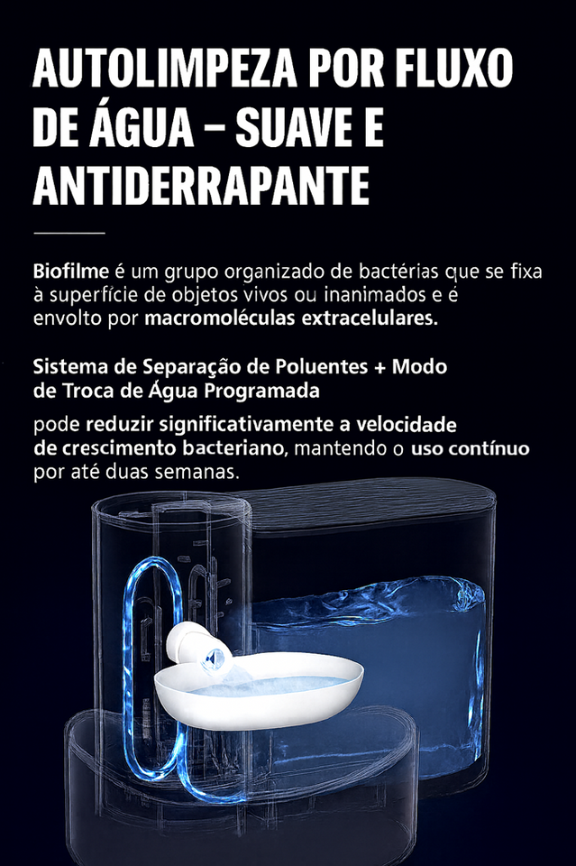 Bebedouro Pet Automático Inteligente Auqua Fresh