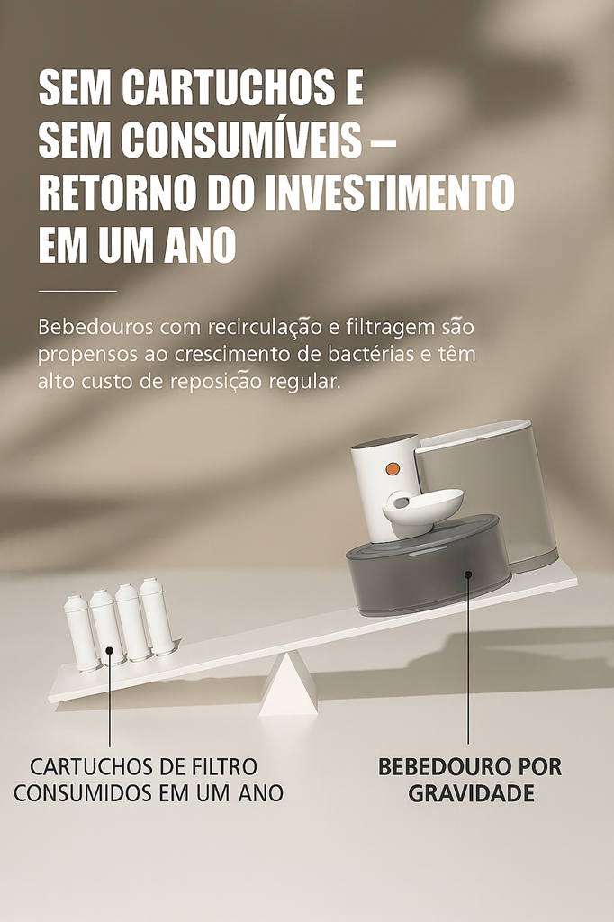 Bebedouro Pet Automático Inteligente Auqua Fresh