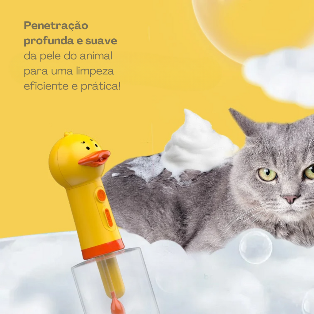 Máquina de Espuma Banho Pet Duck