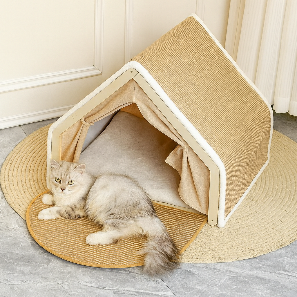 Casinha Pet Com Arranhador Sisal Pet Nature