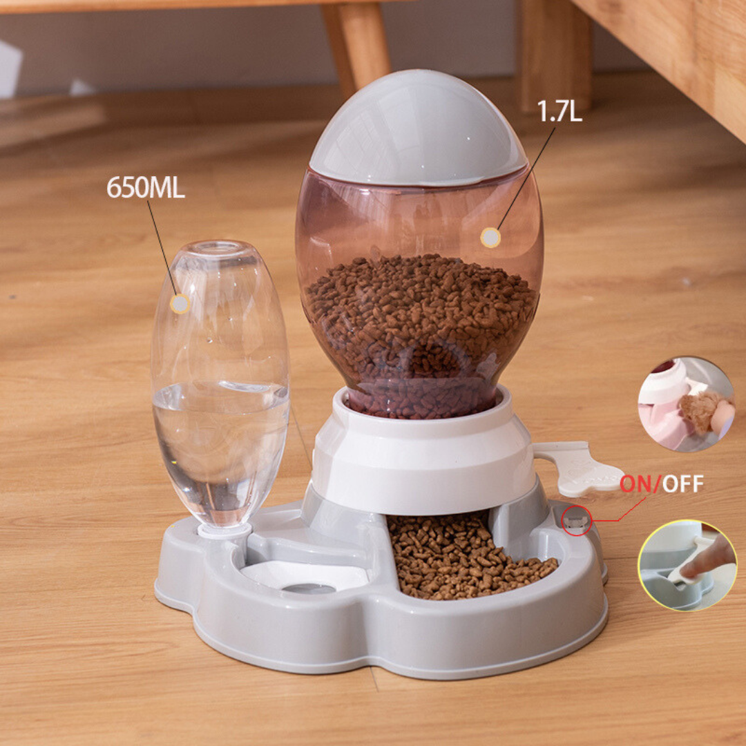 Comedouro & Bebedouro Automático com Alavanca Mameg