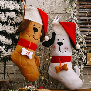 Meias Natalinas Decorativas Dog & Cat