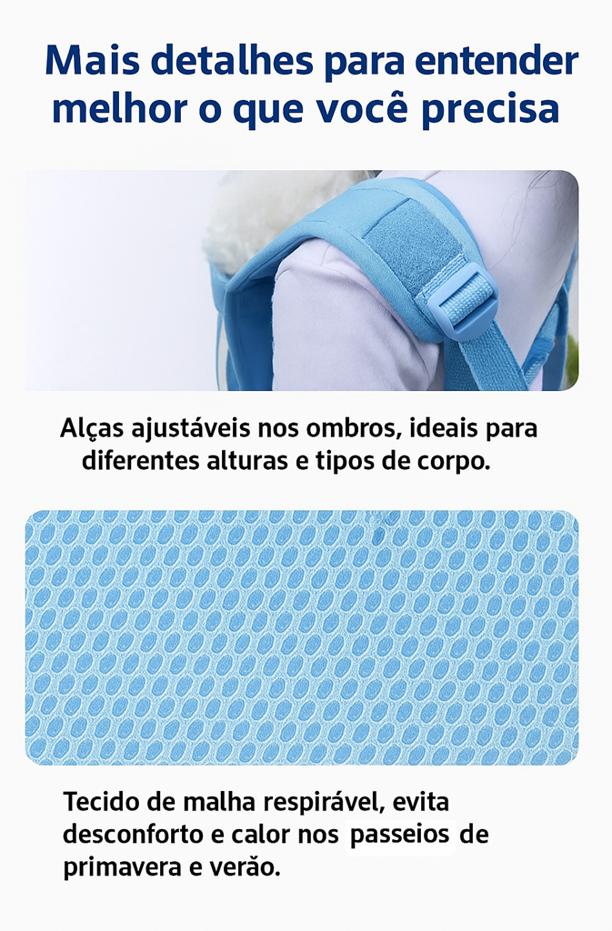 Mochila Canguru Pet Adore