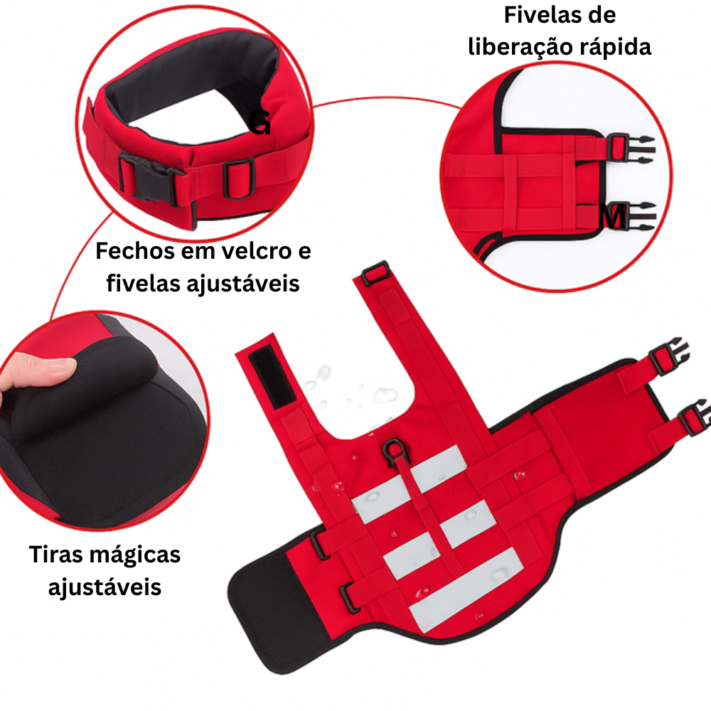 Colete Pet Salva-vidas Patamar
