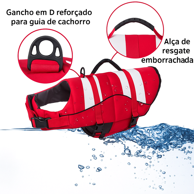 Colete Pet Salva-vidas Patamar
