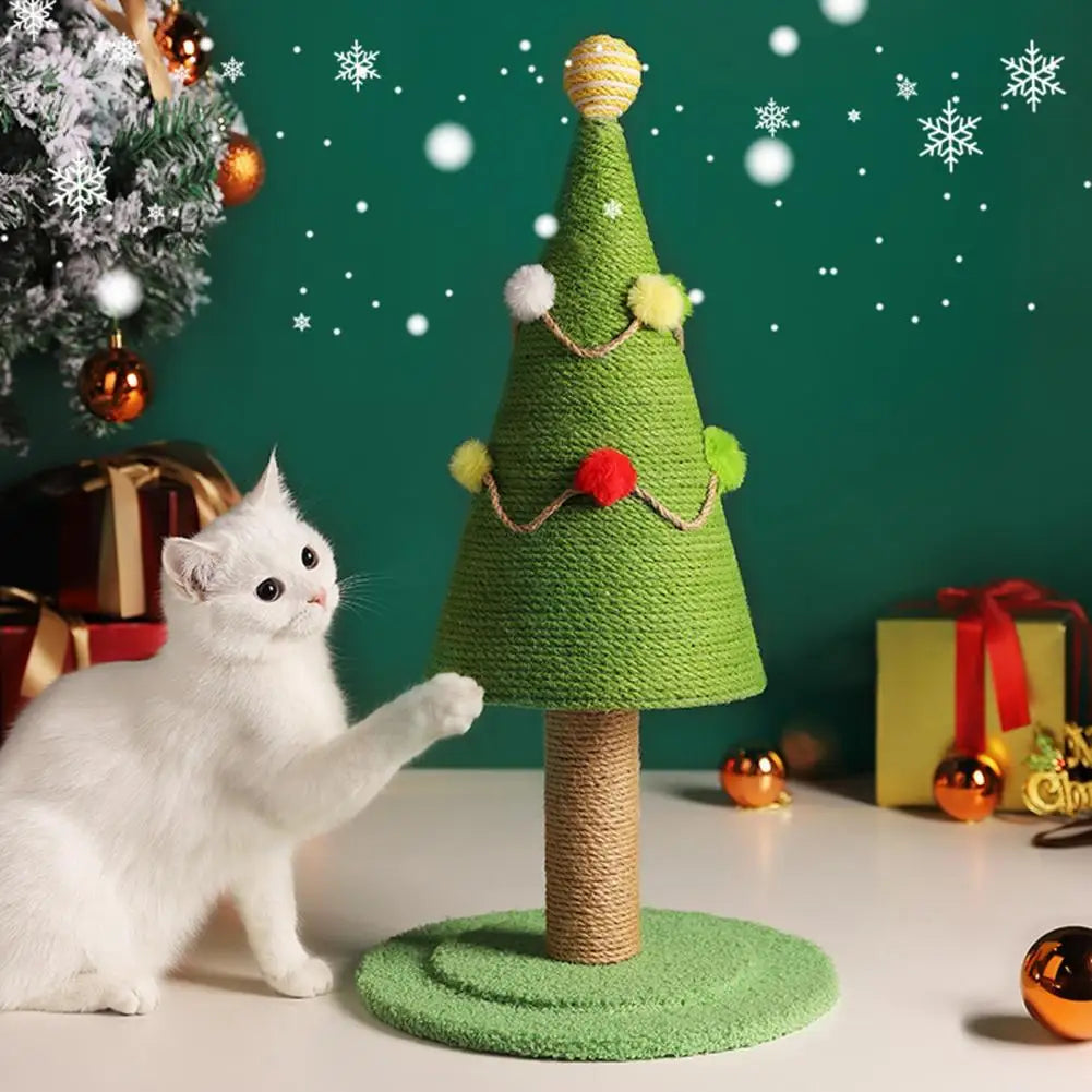 Brinquedo Arranhador Árvore de Natal para Gatos