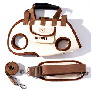 Mochila/Coleira com Elevação Pet Crossbody