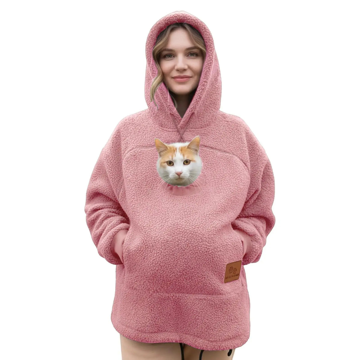 Moletom Canguru Pet Com Zíper Grudinho