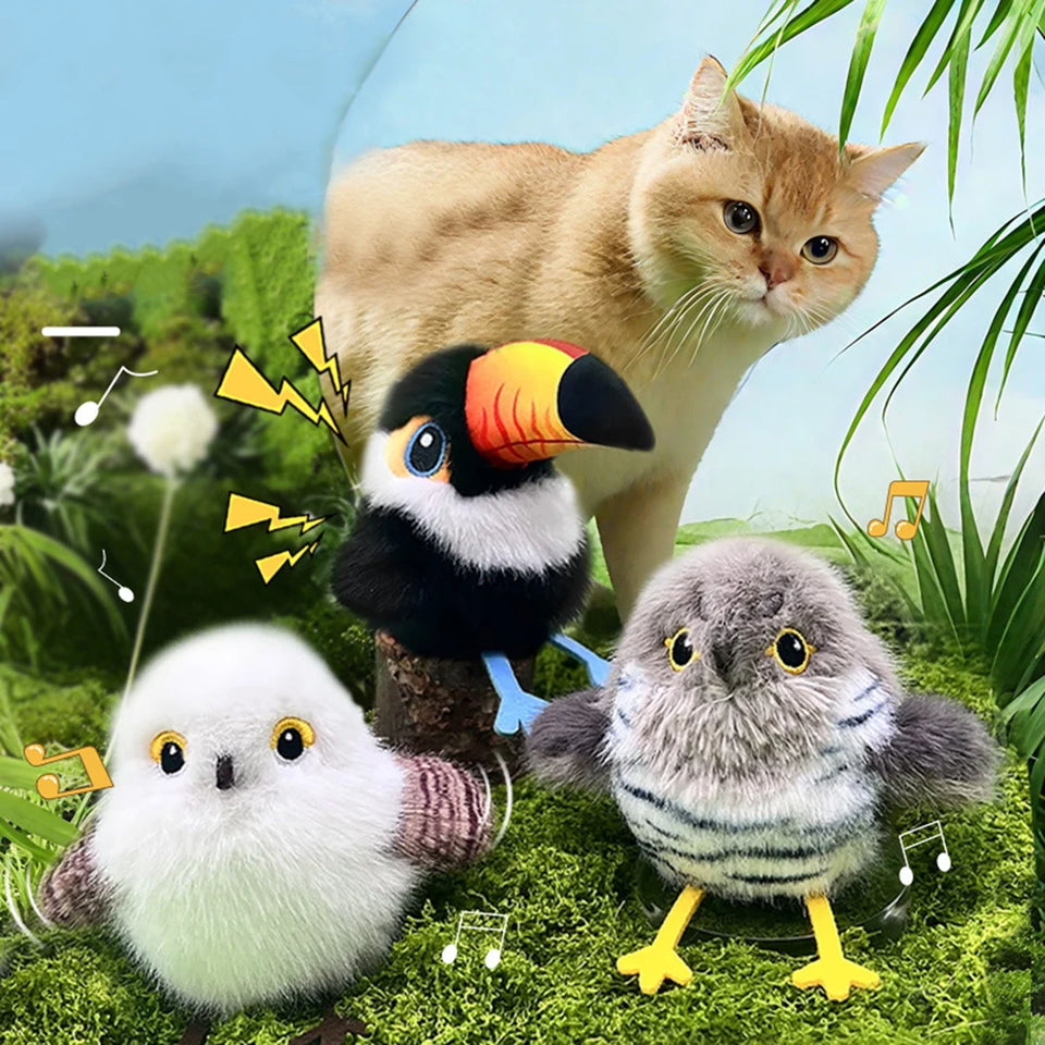 Brinquedo Simulador Passarinho Pet Olin