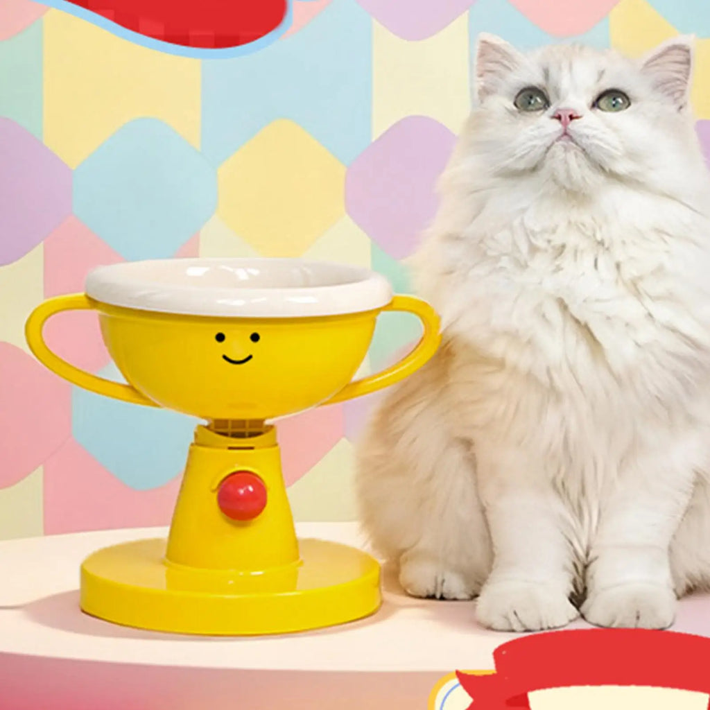 Tigela Pet Elevada Ajustável Troféu Feliz