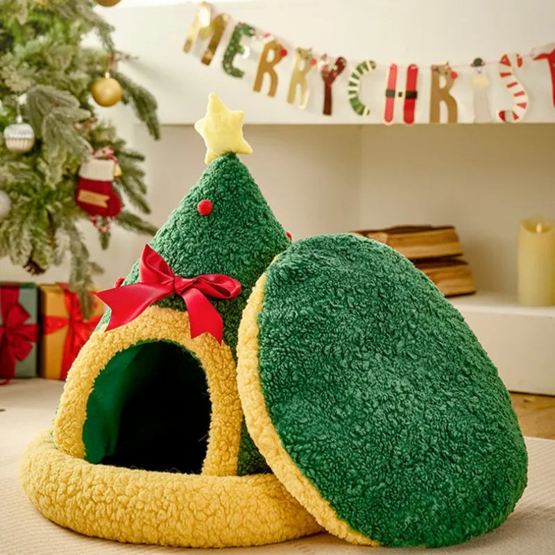 Caverna ou Toquinha Pet Natalina Estrelinha