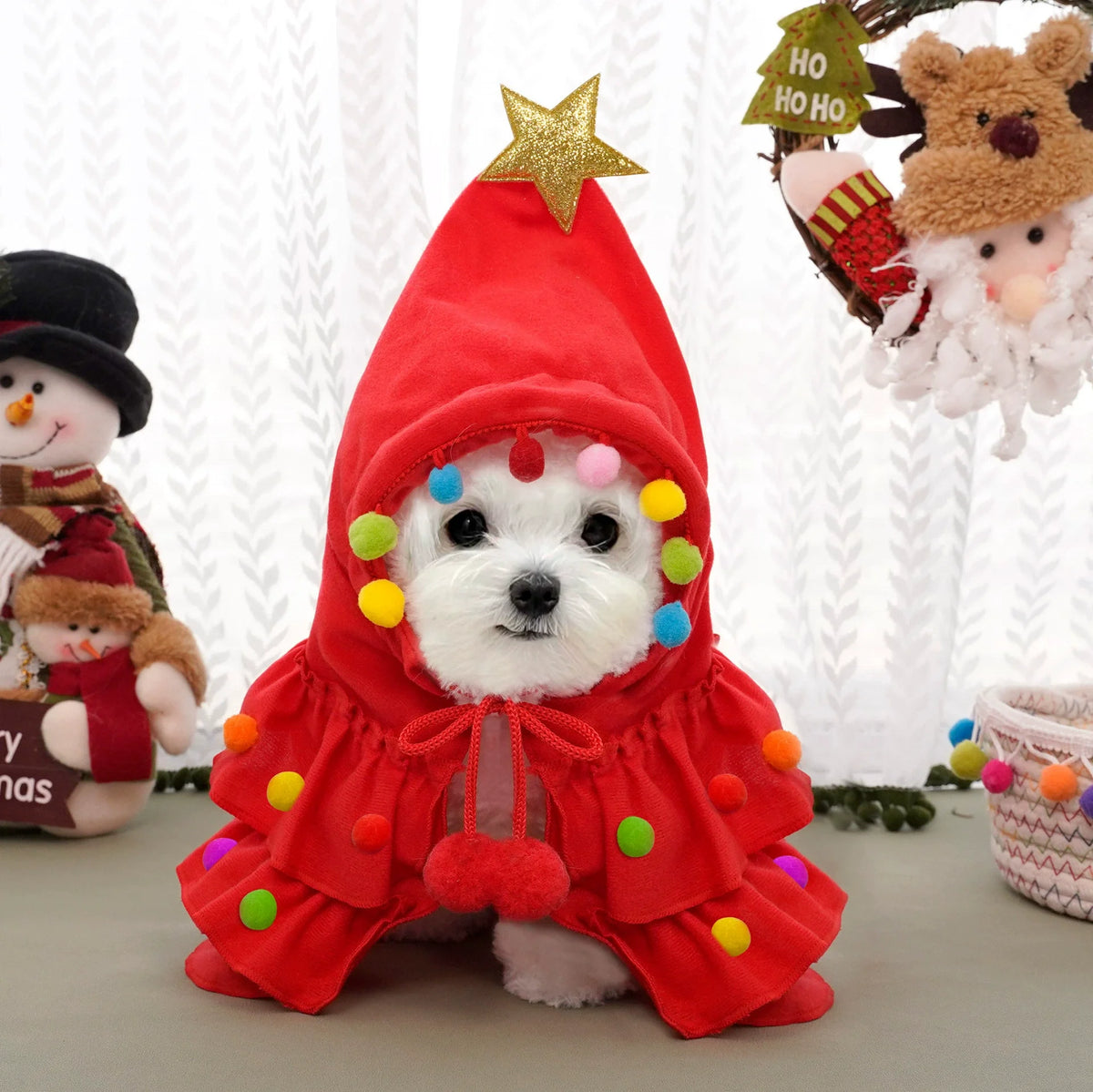 Roupinha Xale Pet Encanto de Natal