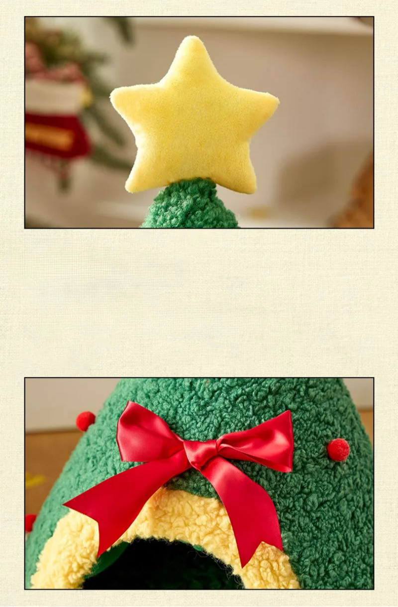 Caverna ou Toquinha Pet Natalina Estrelinha