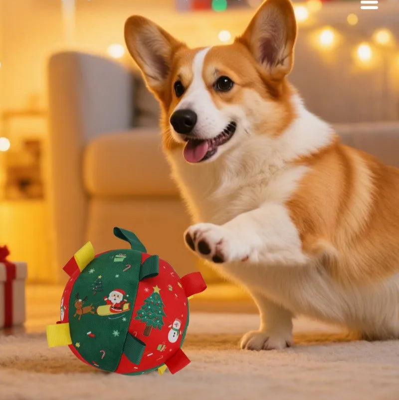 Brinquedo Bola Pet Mágica de Natal