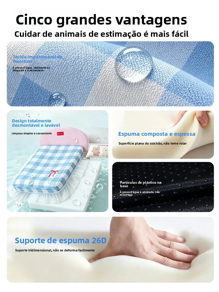 Cama Colchão Nuvy Impermeável com Cabeceira