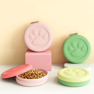 Tigela/Potinho De Comida Portátil Pet Bowlzinho