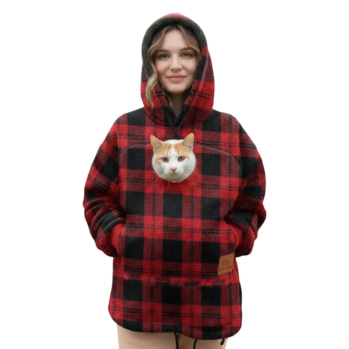 Moletom Canguru Pet Com Zíper Grudinho