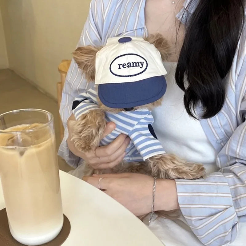 Blusinha Pet Listrada Suit