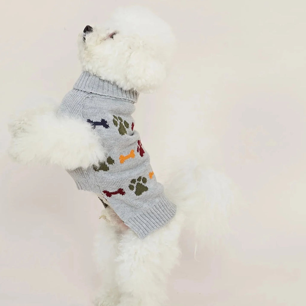 Tricot Lã Mescla Paws