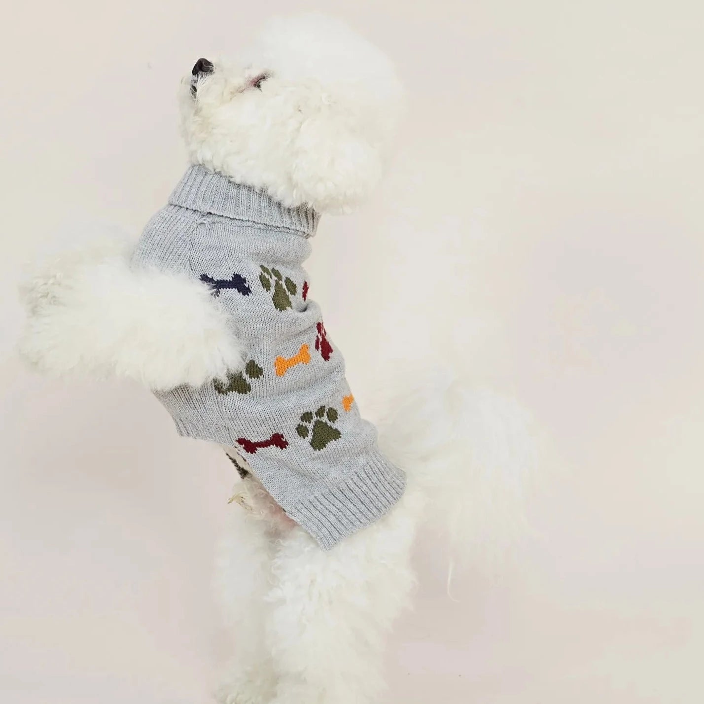 Tricot Lã Mescla Paws