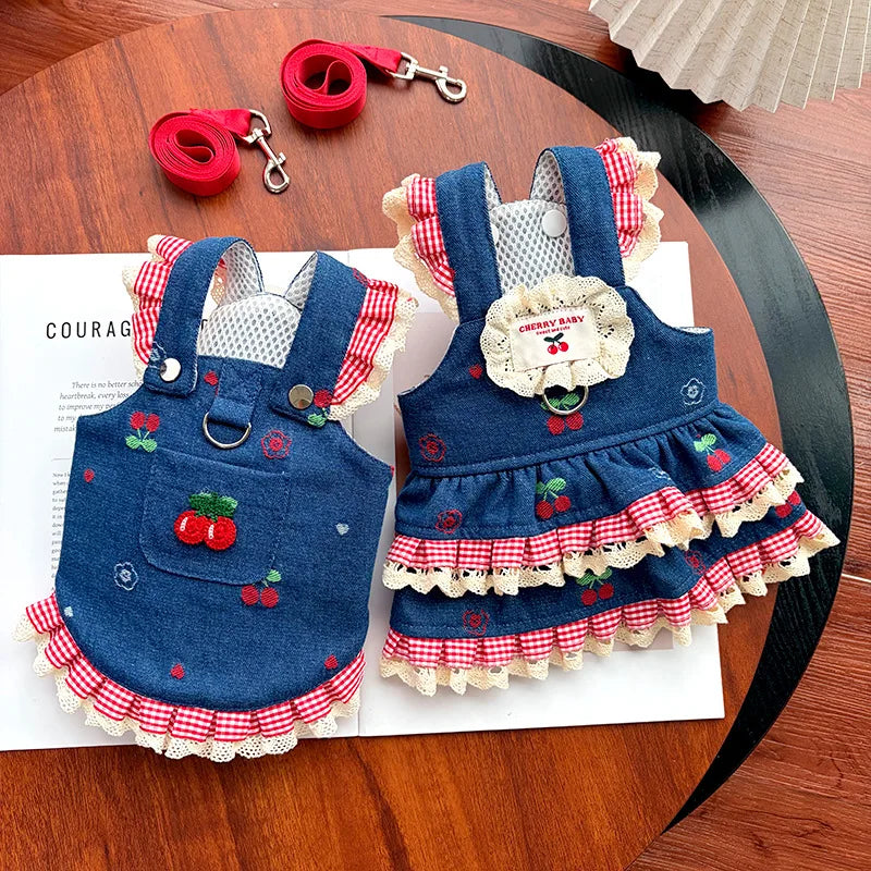 Vestidinho Jeans Pet Babadinhos