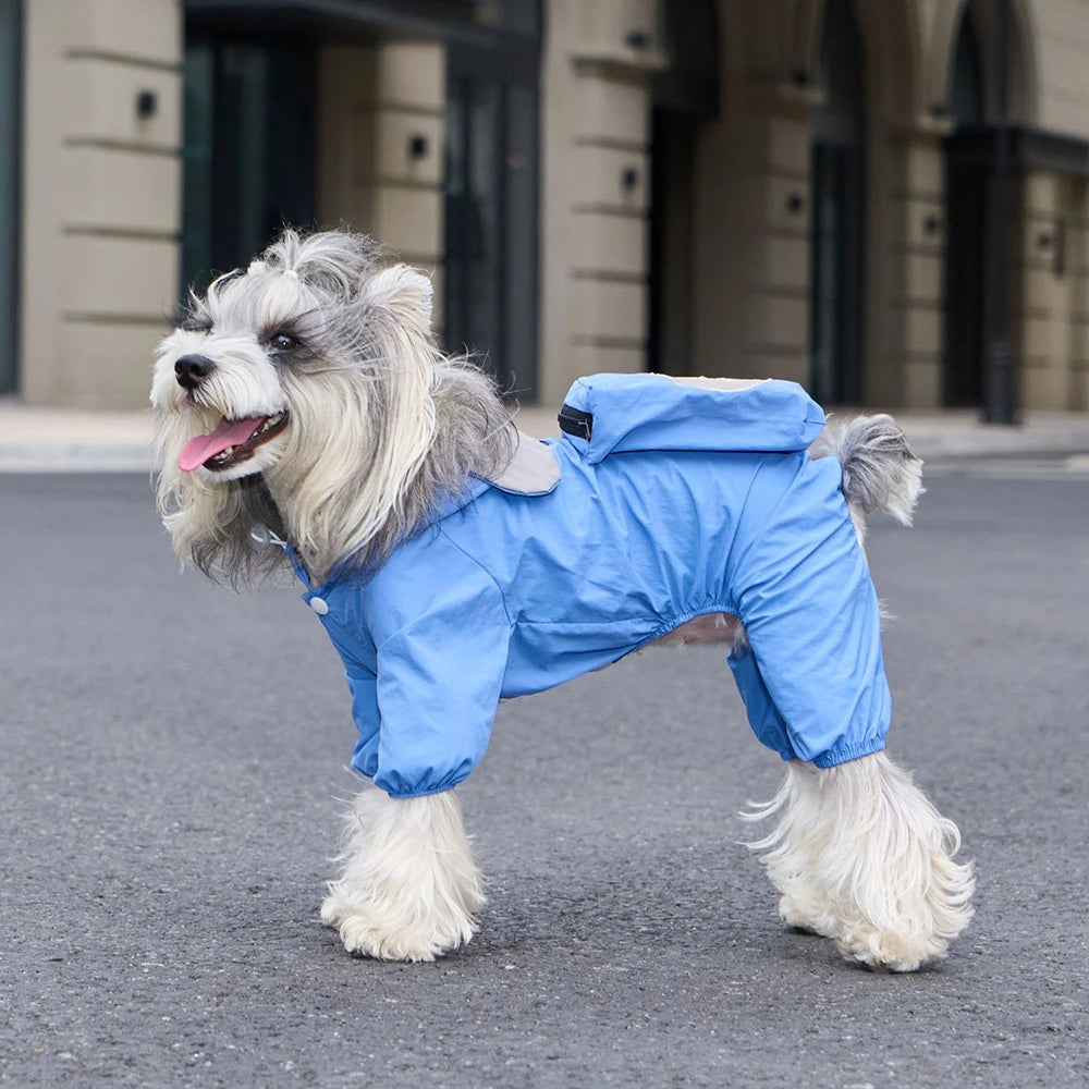 Macacão Pet Impermeável Capa de Chuva Ohio