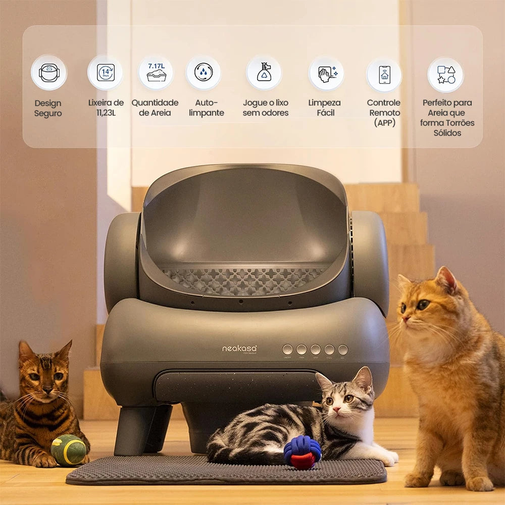 Caixa de Areia para Gatos Elétrica Inteligente, Anti-odor e Autolimpante SmartCat Box