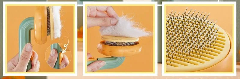 Escova Remove Pelos Autolimpante Pet Siri