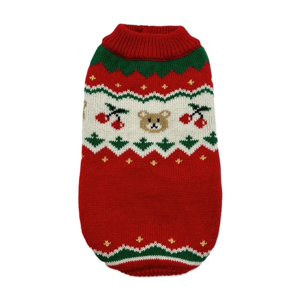 Tricot Pet Cherry Christmas