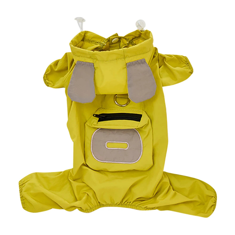 Macacão Pet Impermeável Capa de Chuva Ohio