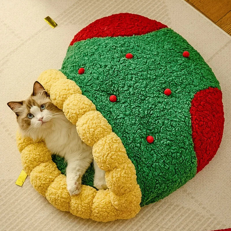 Caverna ou Toquinha Pet Natalina Estrelinha