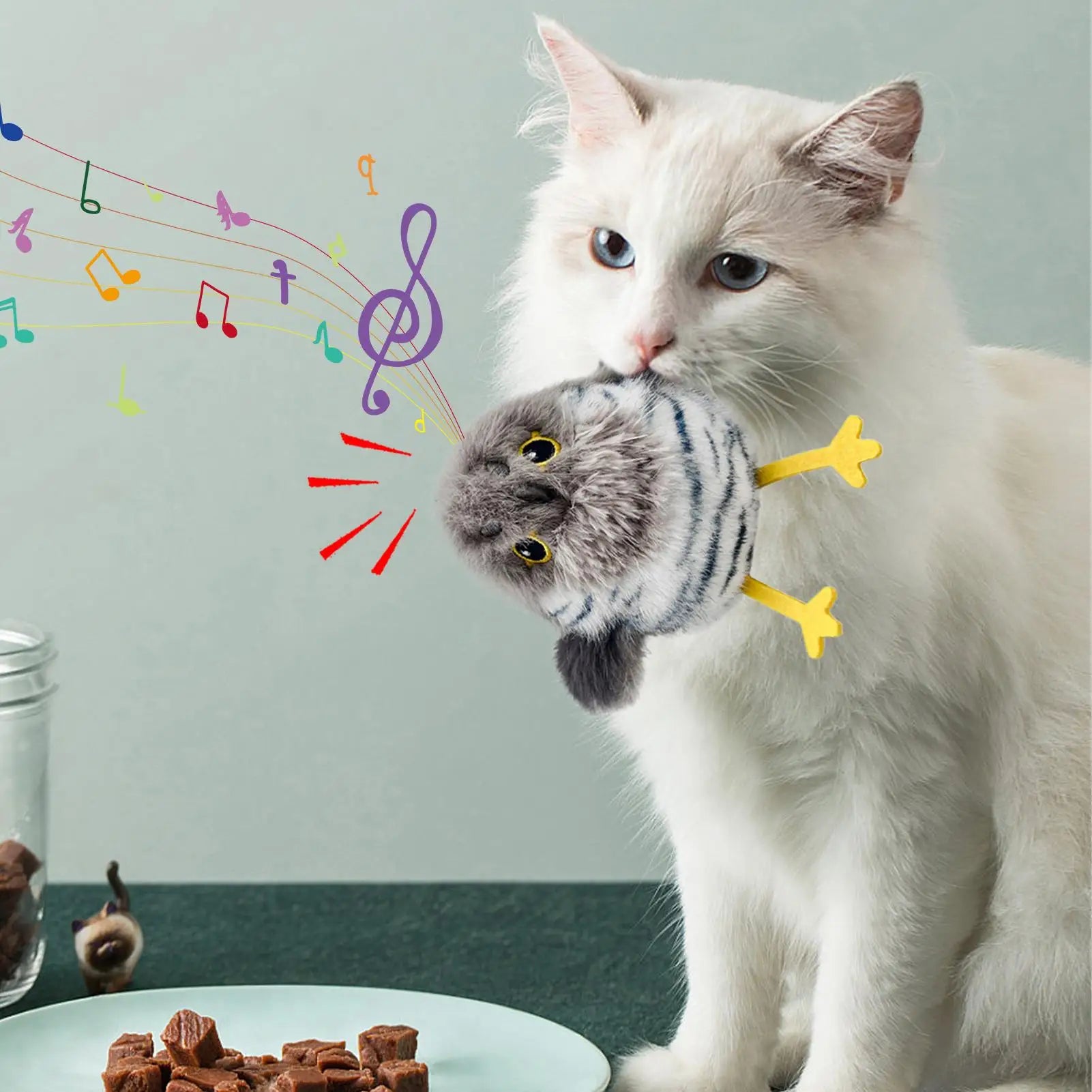 Brinquedo Simulador Passarinho Pet Olin