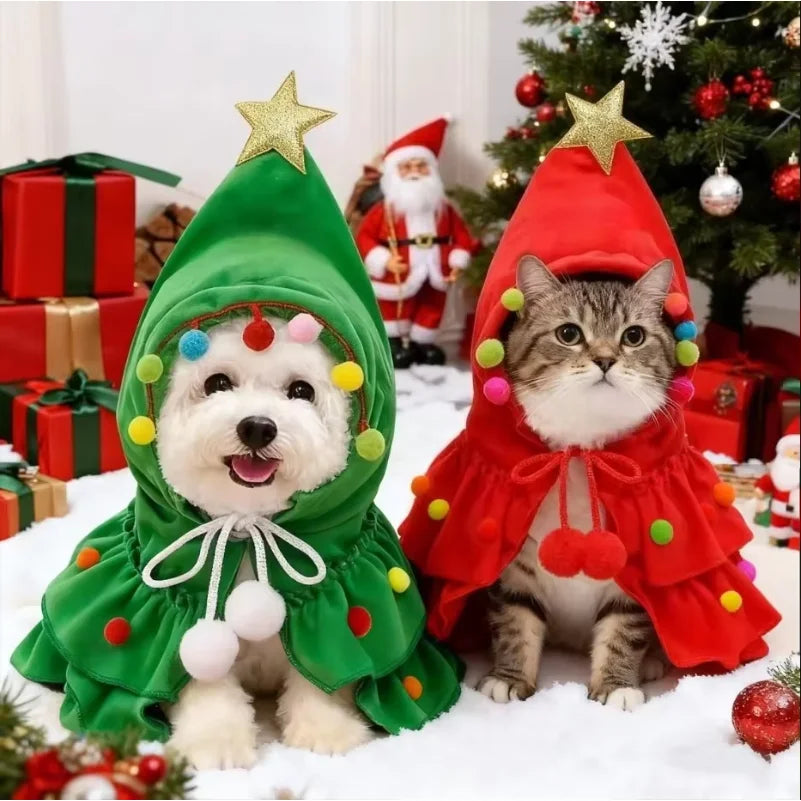 Roupinha Xale Pet Encanto de Natal