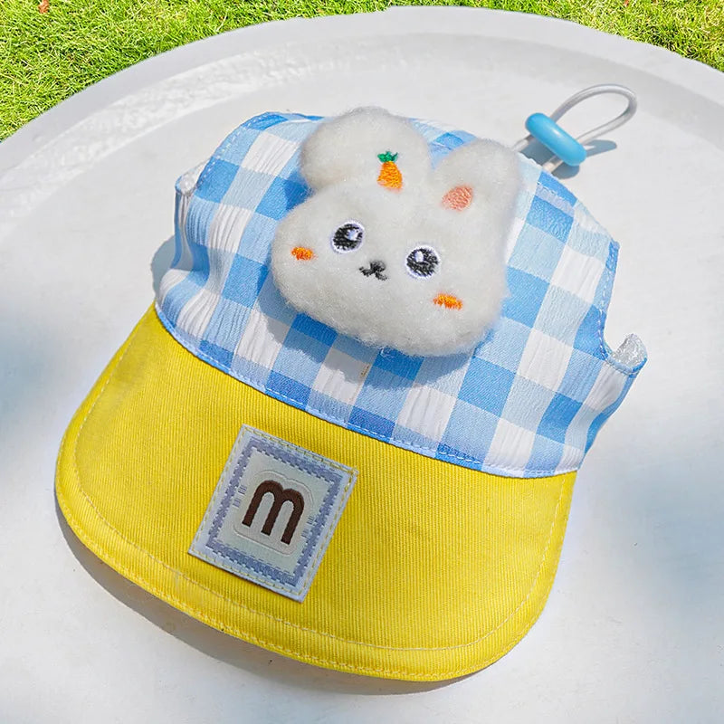 Coleira & Guia + Chapeuzinho Pet Bubble Coelho