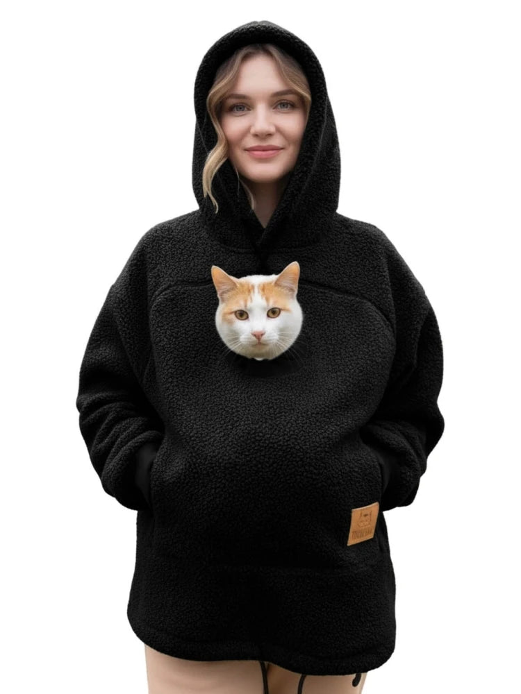 Moletom Canguru Pet Com Zíper Grudinho