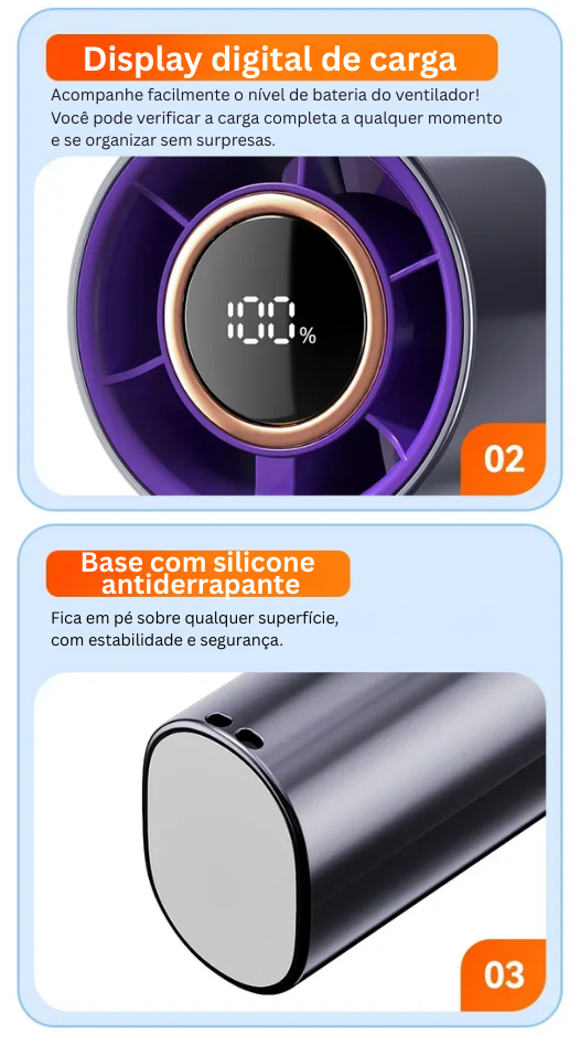 Seca Pet Portátil Silencioso USB Vento Sopro Mágico