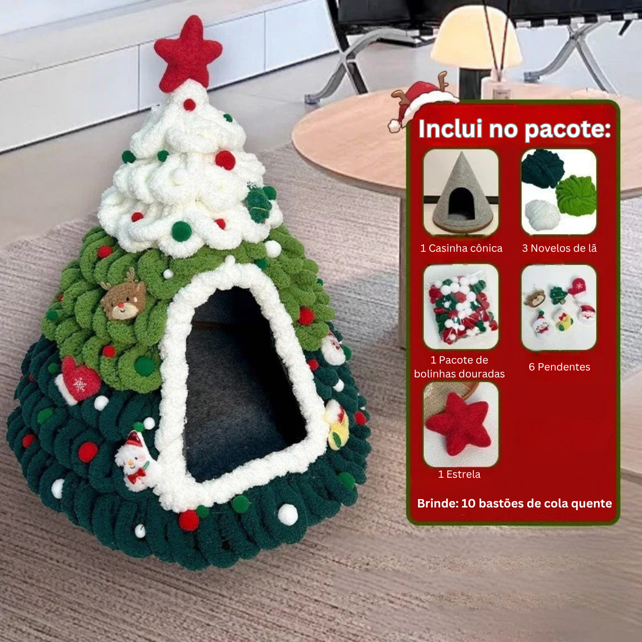 Caminha Pet Árvore de Natal